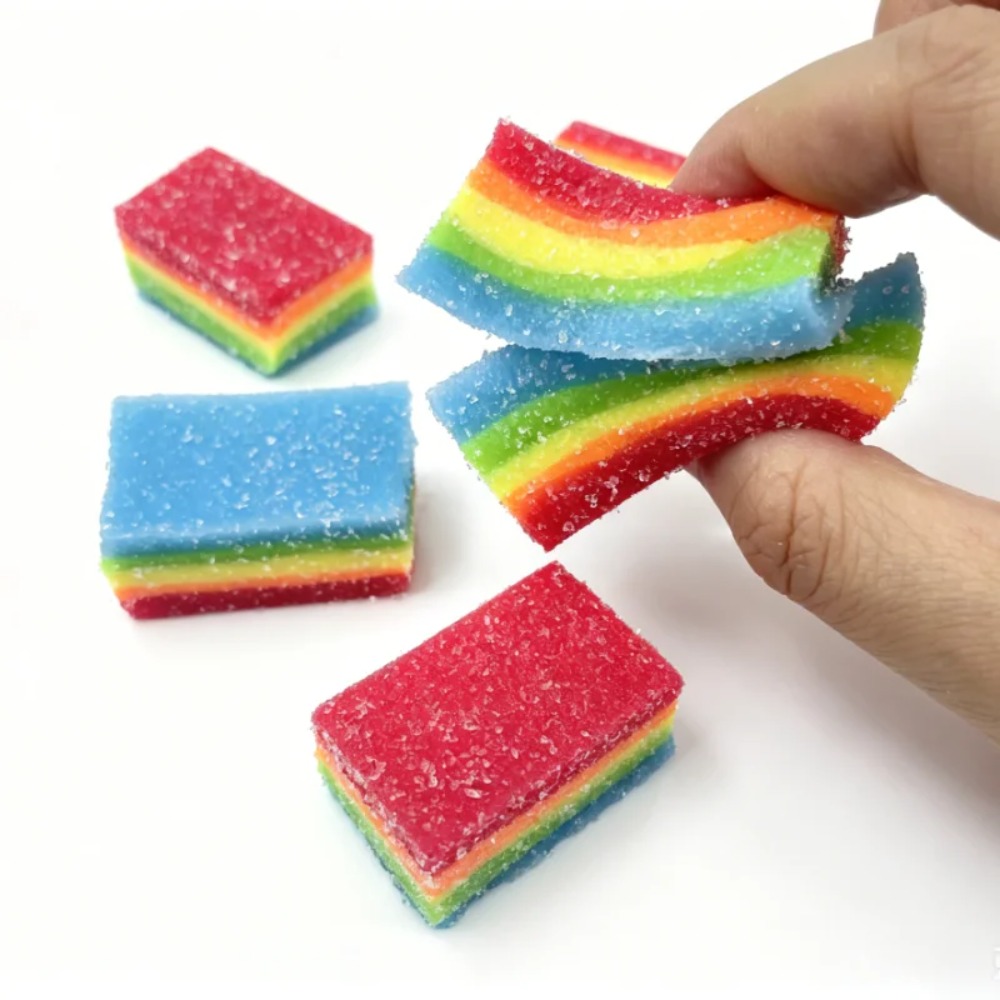 Miękka, kolorowa piłeczka anty – Candy Sour Strip recenzja i cena