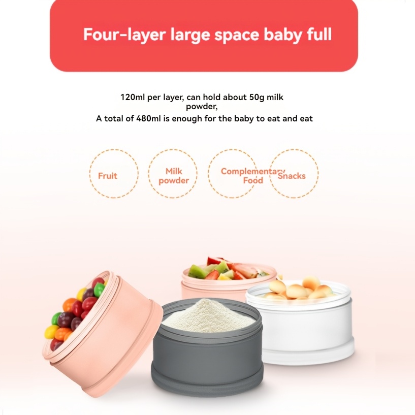 1 szt. Przenośne czterowarstwo – Food Snacks For 1 Year Old recenzja i cena